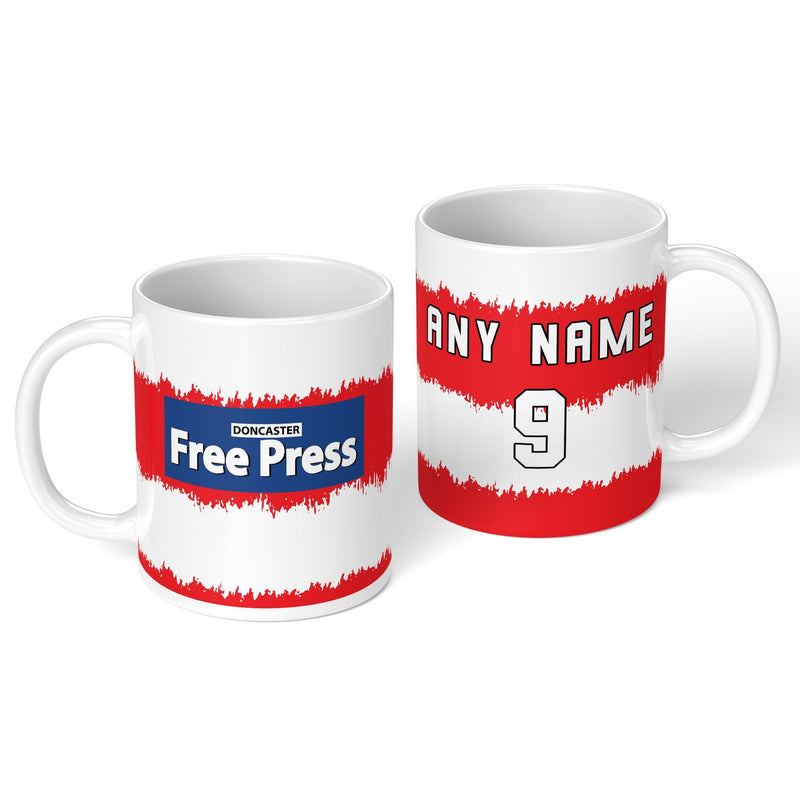 personalised doncaster 1992 personalised kit ceramic mug name number