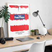 doncaster 1992 retro kit poster print