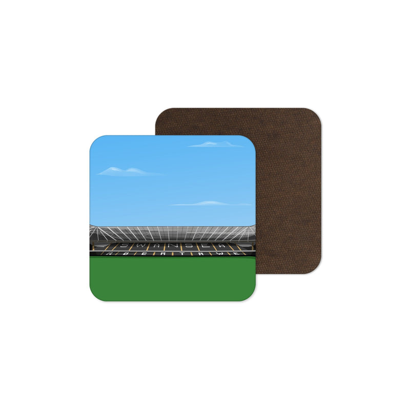 swansea.com stadium vector art coaster swansea city gift