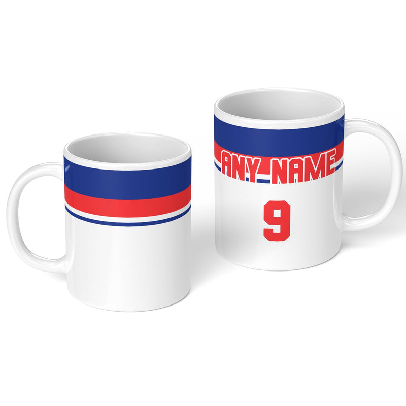 personalised england 1982 personalised kit ceramic mug name number