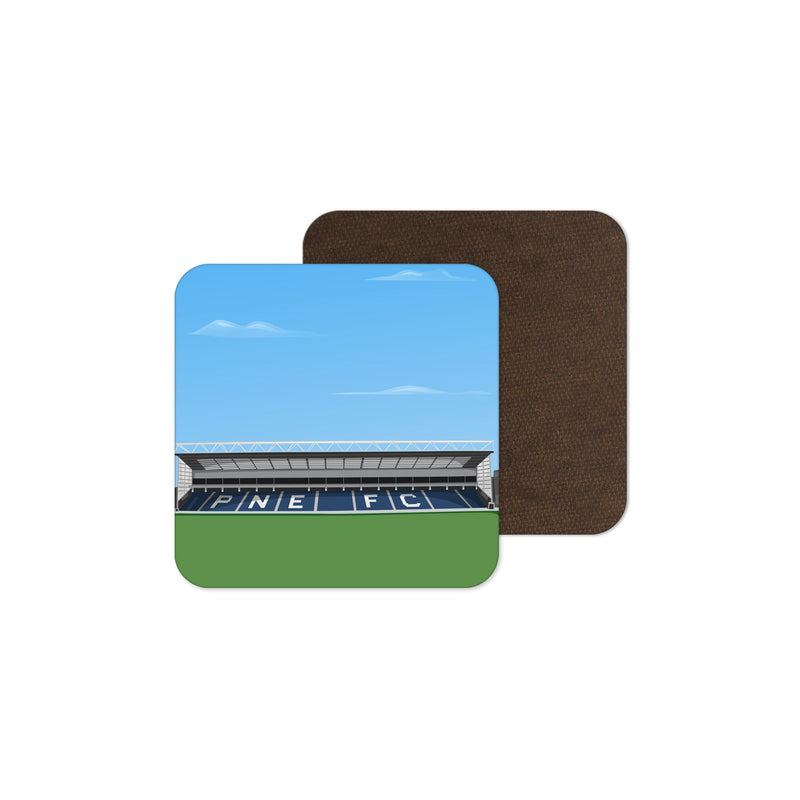 deepdale stadium vector art coaster preston north end gift
