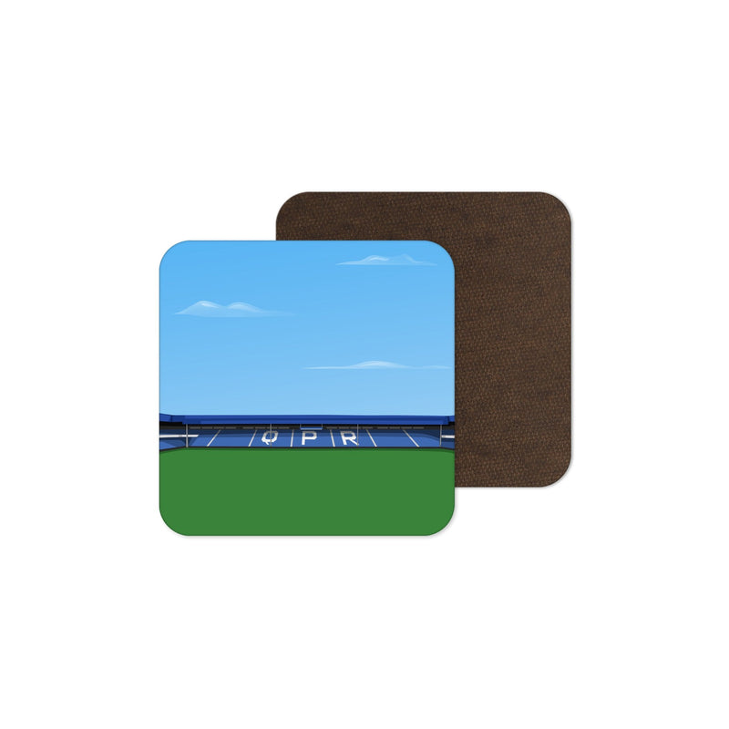 loftus road stadium vector art coaster qpr gift