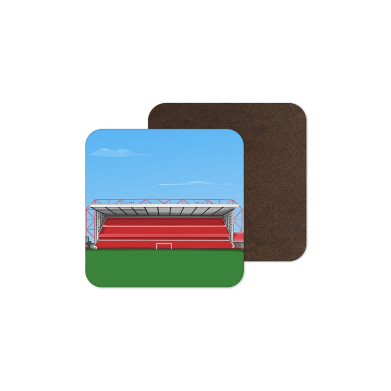 city ground stadium vector art coaster nottingham forest gift