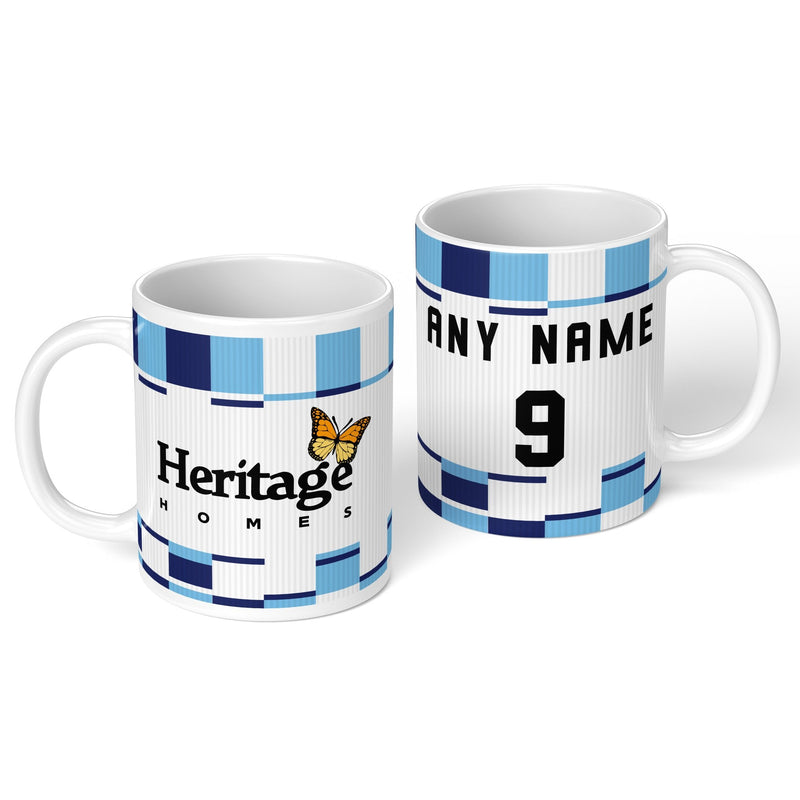 personalised hartlepool 1991 personalised kit ceramic mug name number