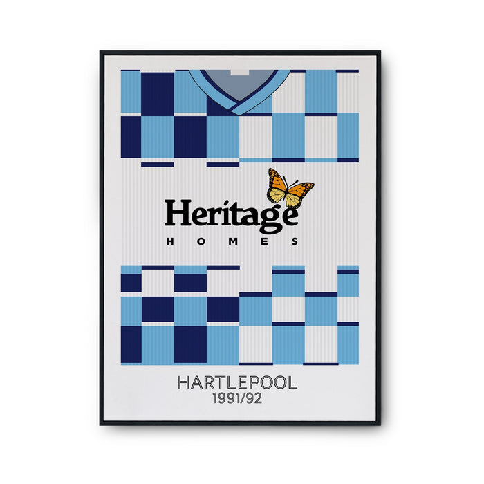 Hartlepool 1991 Retro Kit Print