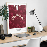 hearts 1993 retro kit poster print
