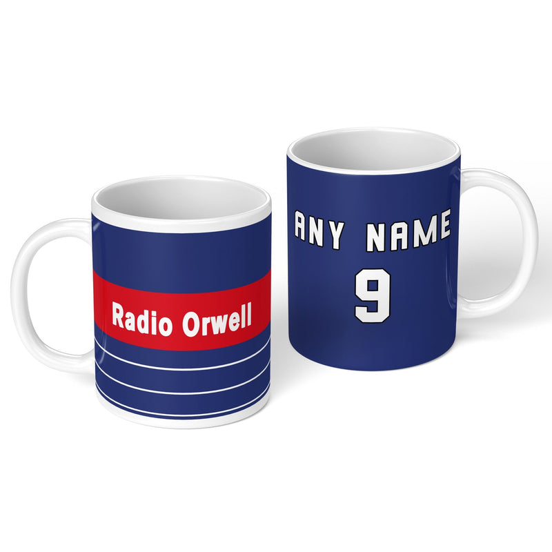 personalised ipswich 1985 personalised kit ceramic mug name number