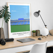 leicester city king power stadium poster