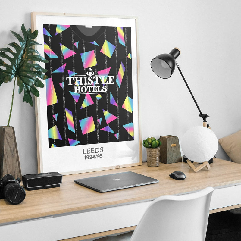 leeds 1993 goalkeeper retro kit poster print
