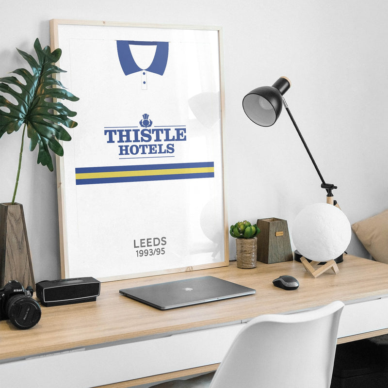 leeds 1993 home retro kit poster print
