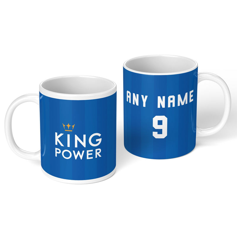 personalised leicester 2015 personalised kit ceramic mug name number