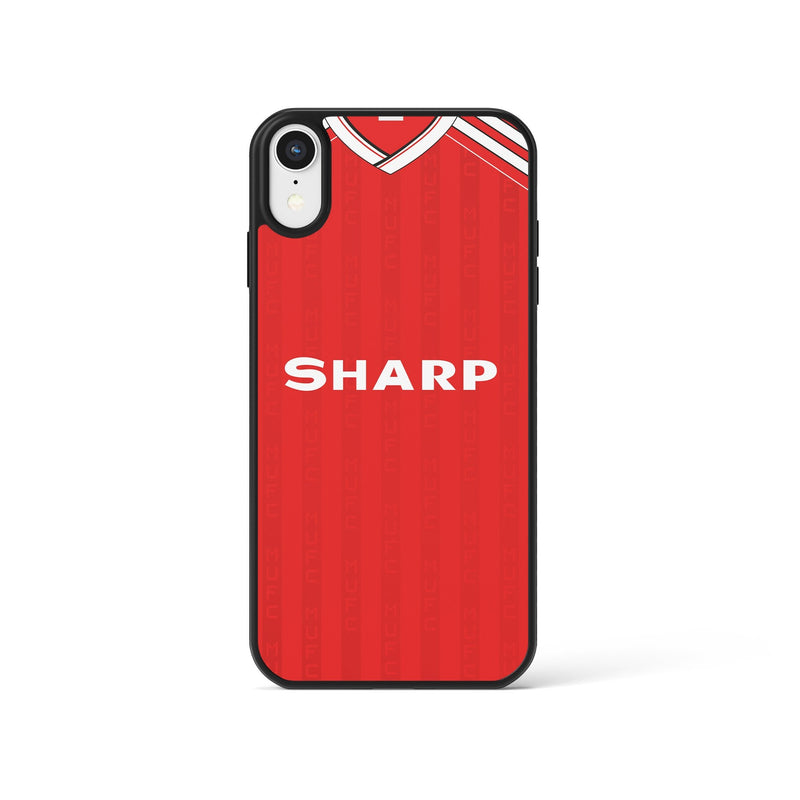 manchester united 1988 home phone case retro kit christmas gift