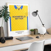 mansfield 1996 retro kit poster print