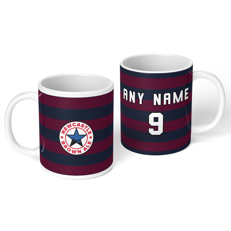 personalised newcastle united 1995 personalised kit ceramic mug name number