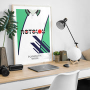 plymouth 1995 retro kit poster print