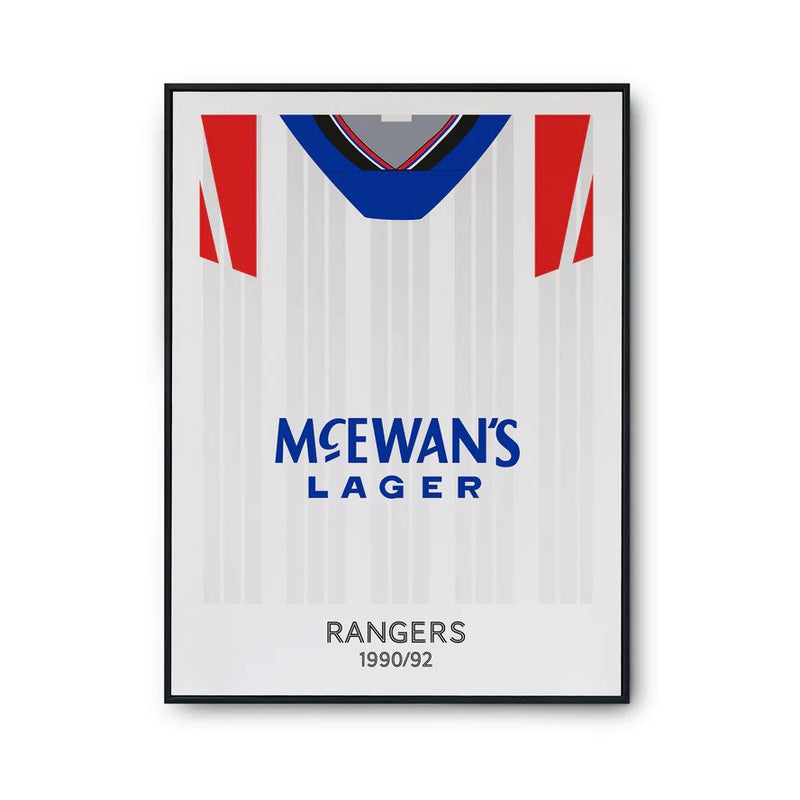 Rangers 1992 Retro Print