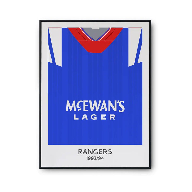 Rangers 1992 Retro Print