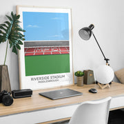 middlesbrough riverside stadium poster