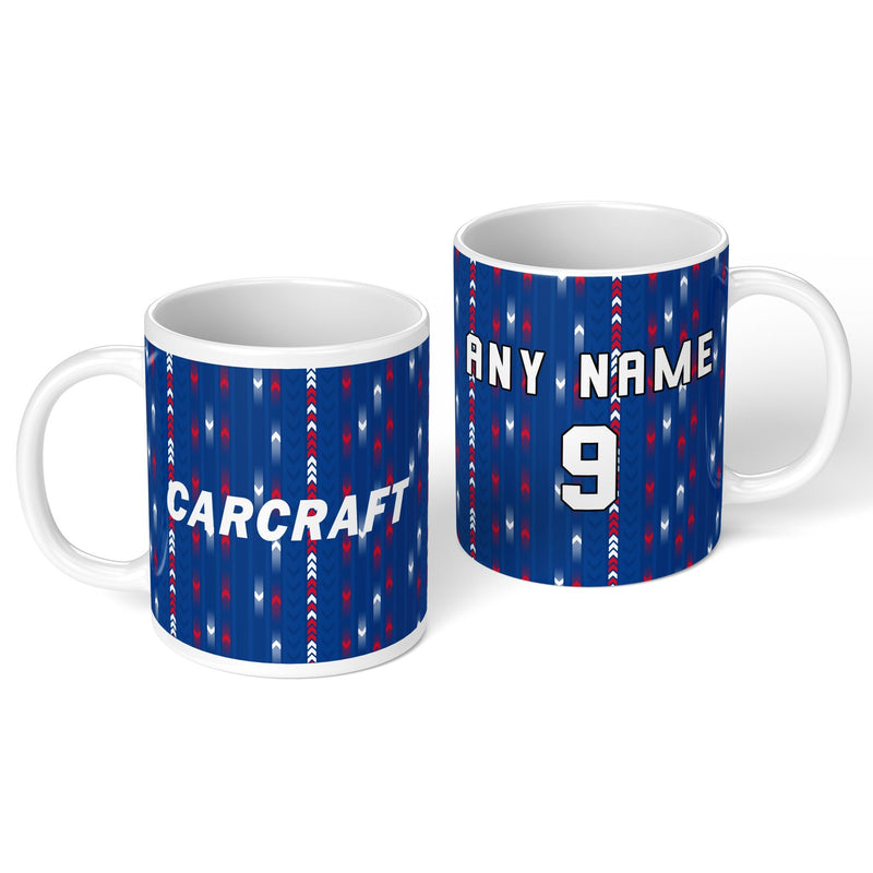 personalised rochdale 1993 personalised kit ceramic mug name number