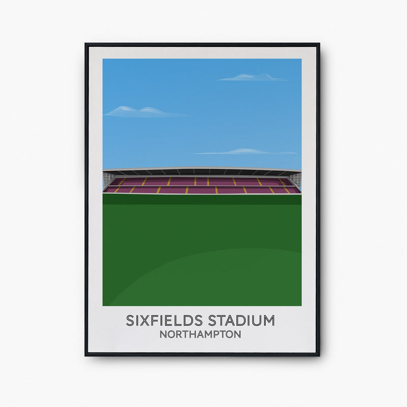 Sixfields Stadium Poster - Goal Prints