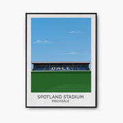 Spotland Stadium Poster - Goal Prints