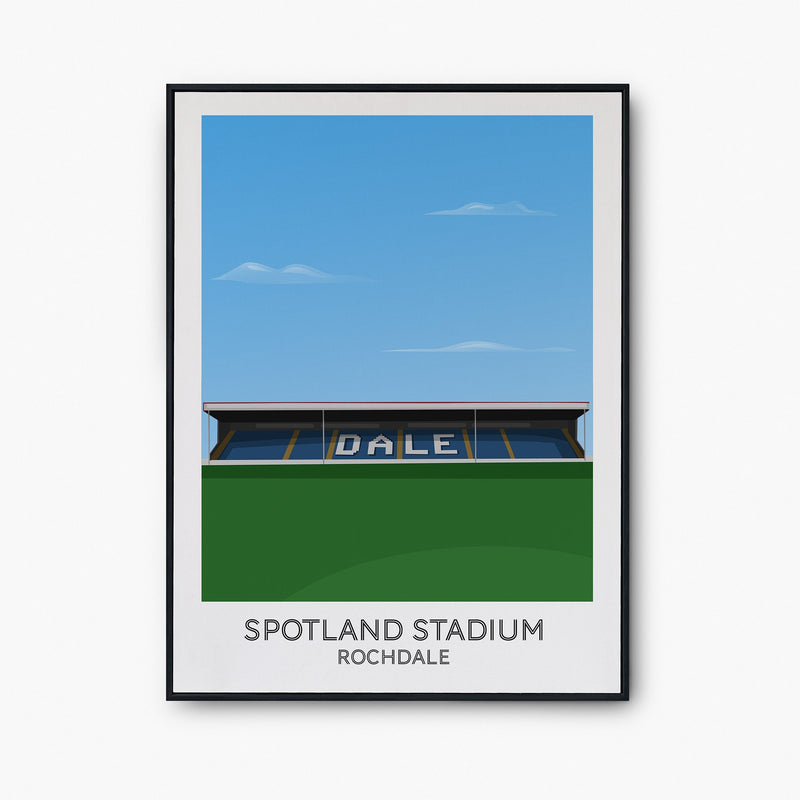 Spotland Stadium Poster - Goal Prints