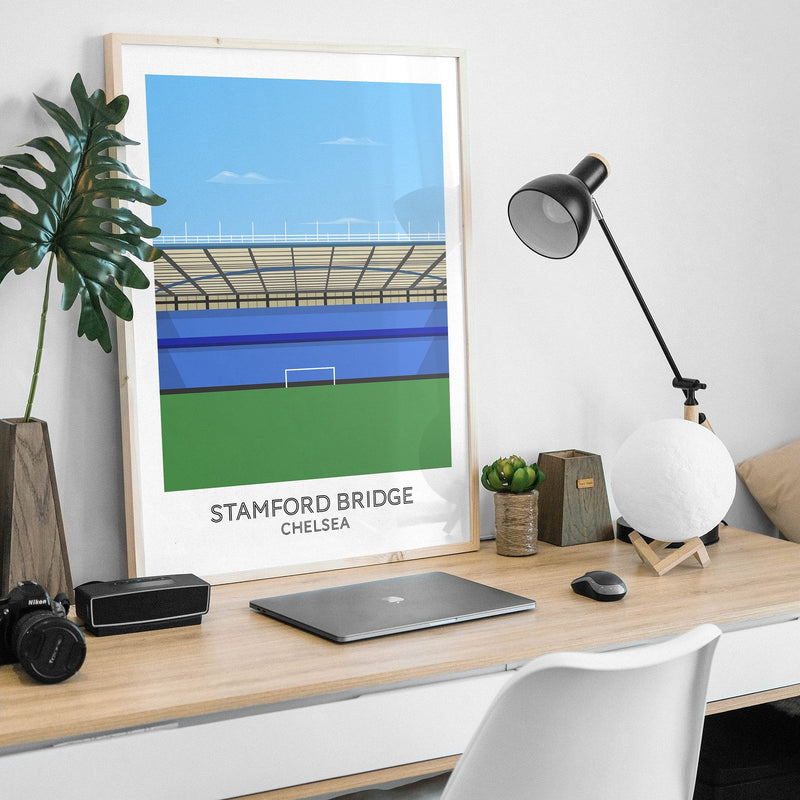 chelsea stamford bridge stadium poster