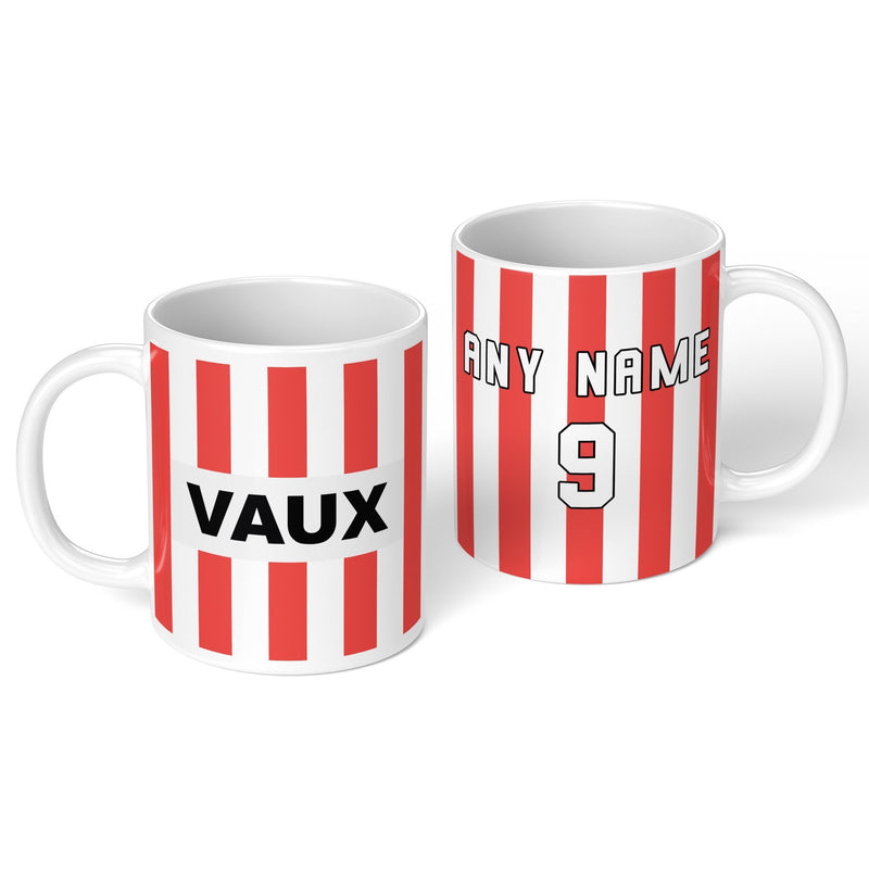 personalised sunderland 1991 personalised kit ceramic mug name number