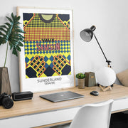 sunderland 1994 goalkeeper retro kit poster print