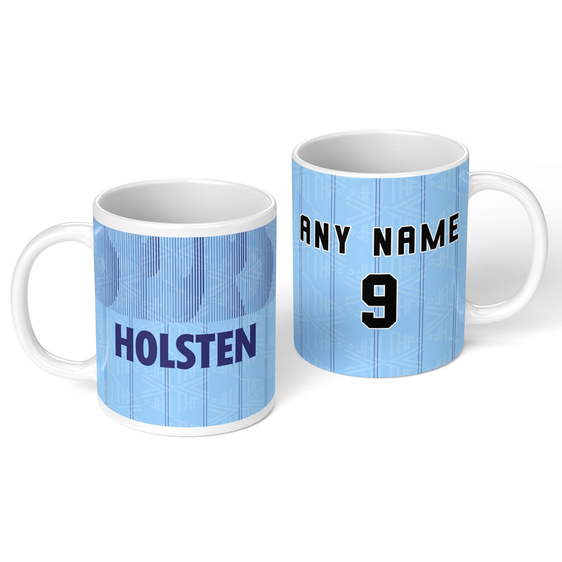 personalised tottenham 1991 personalised kit ceramic mug name number