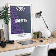 tottenham 1994 away retro kit poster print