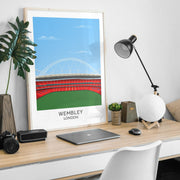 england wembley stadium poster
