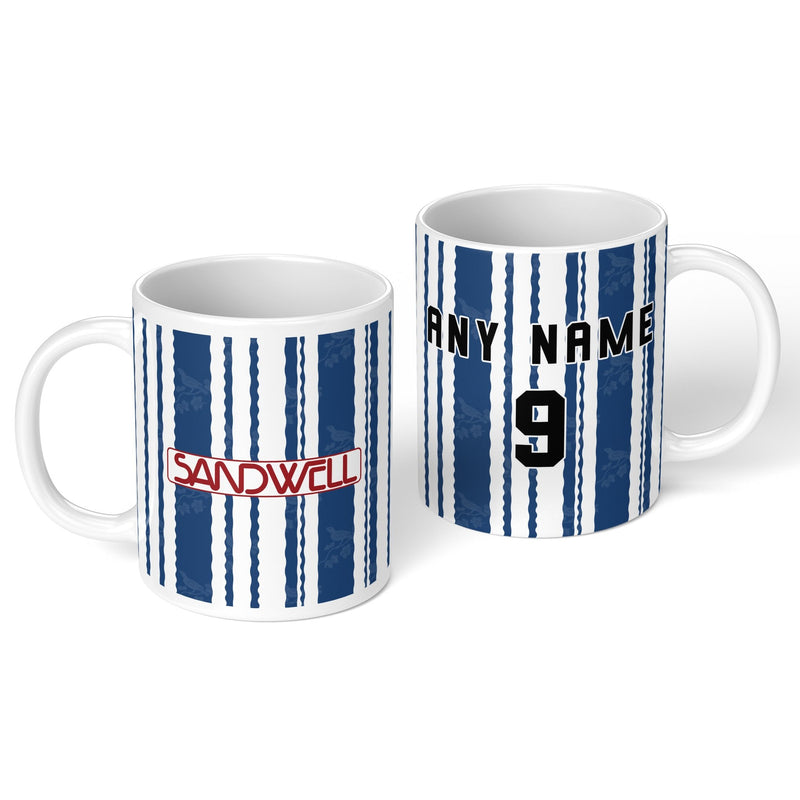 personalised west bromwich albion 1992 personalised kit ceramic mug name number