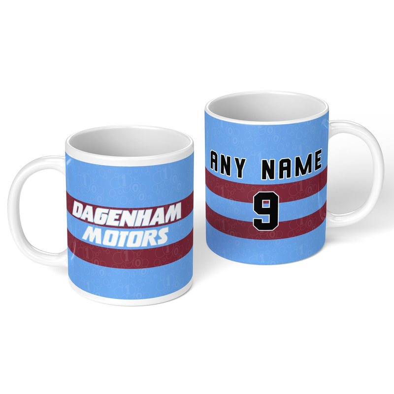 personalised west ham 1995 personalised kit ceramic mug name number