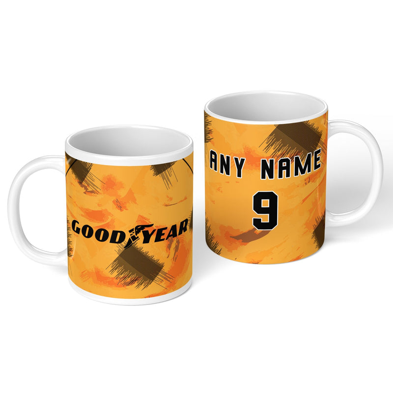 personalised wolves 1992 personalised kit ceramic mug name number