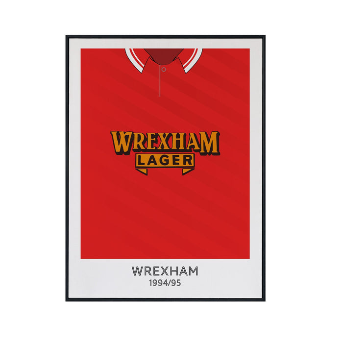 Wrexham 1995 Retro Kit Print